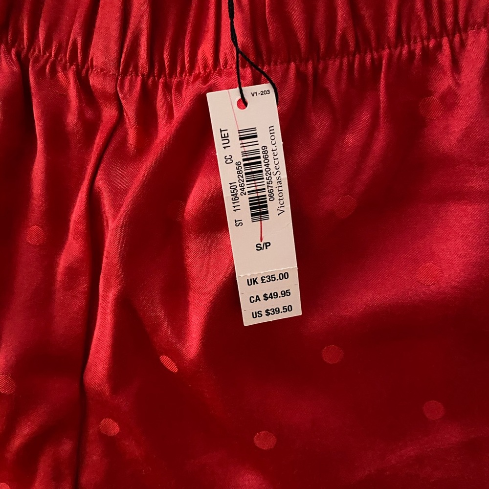 VS satin pajama shorts